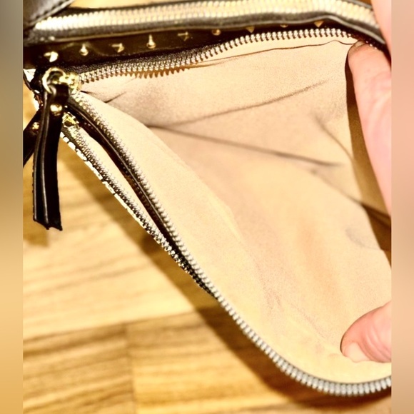 Nanette Lepore Shoulder & Crossbody Bag Black & White, N Print, 3Zippers&Rivets - Picture 8 of 14